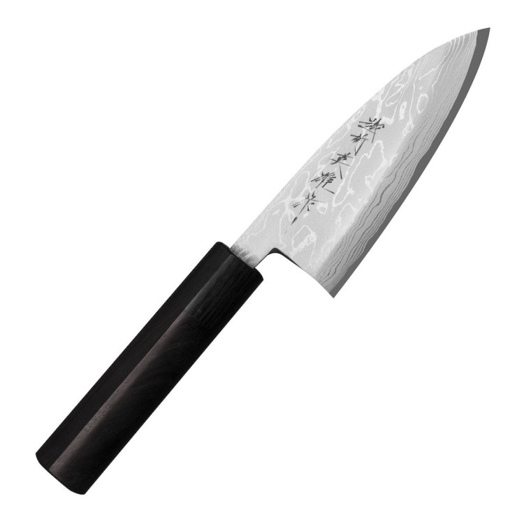 Hideo Kitaoka Shirogami Satin Japoński Nóż Deba 12cm