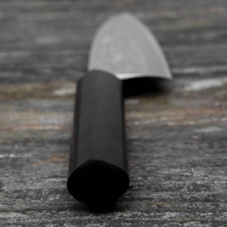 Hideo Kitaoka Shirogami Satin Japoński Nóż Deba 12cm