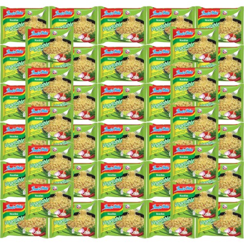 KARTON Indonezyjski Makaron Zupka WARZYWNA Instant Vegetable Noodles Soup 40x75g INDOMIE