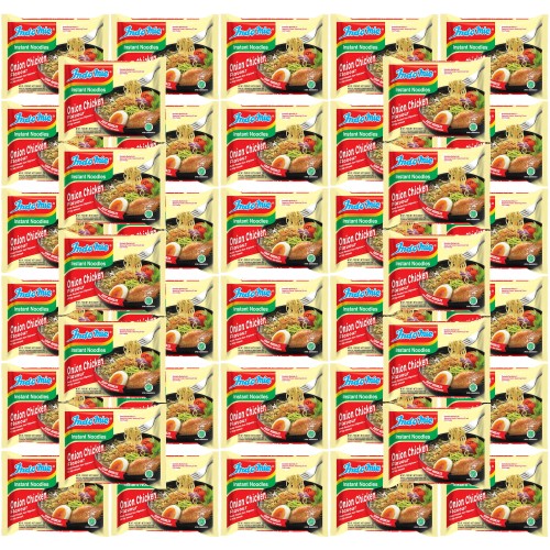 KARTON Indonezyjski Makaron Zupka CEBULOWY KURCZAK Instant Onion Chicken Noodles Soup 40x75g INDOMIE