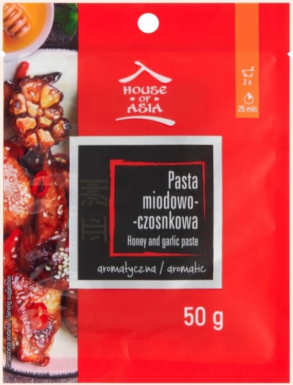 Pasta Miodowo Czosnkowa Aromatyczna Honey Garlic 50g HOUSE OF ASIA