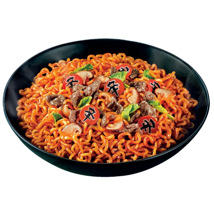 Koreański Błyskawiczny Makaron Instant Shin Ramyun Stir Fry Ostry Hot 131g NONGSHIM