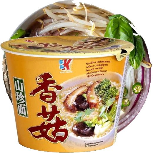 Chińska Zupka Błyskawiczna Makaron Instant Grzyby Shitake Duży Kubek 120g KAILO BRAND