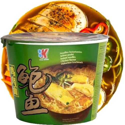 Chińska Zupka Błyskawiczna Makaron Instant Złocisty Kurczak Duży Kubek 120g KAILO BRAND