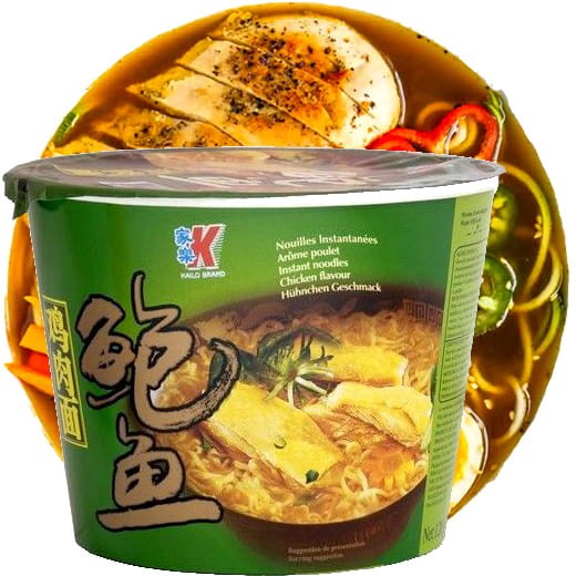 Chińska Zupka Błyskawiczna Makaron Instant Złocisty Kurczak Duży Kubek 120g KAILO BRAND