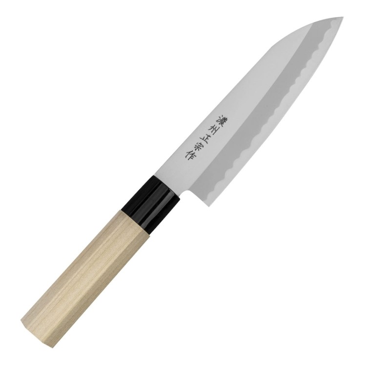 Satake Yoshimitsu Rdzewny Japoński Nóż Santoku 15cm