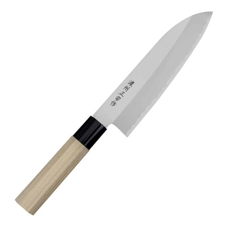 Satake Yoshimitsu Rdzewny Japoński Nóż Santoku 17cm