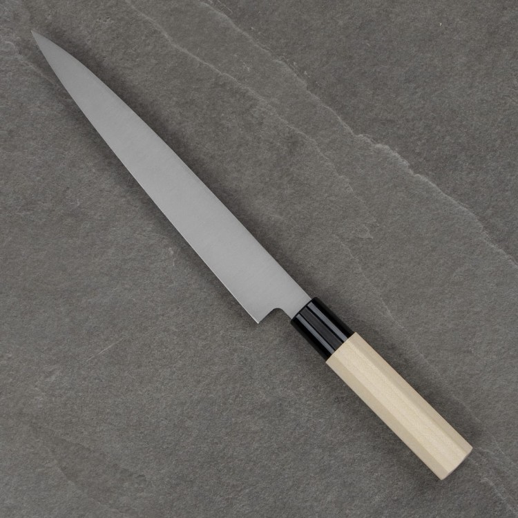 Satake Yoshimitsu Rdzewny Japoński Nóż Yanagi-Sashimi 21cm