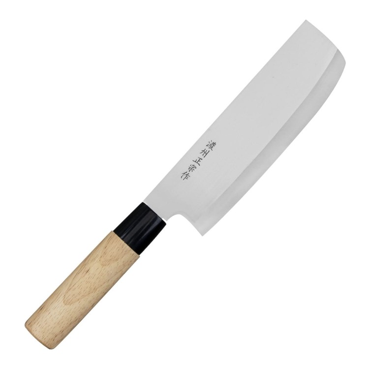 Satake Megumi 420J2 Japoński Nóż Kuchenny Nakiri Tasak Do Siekania 16cm