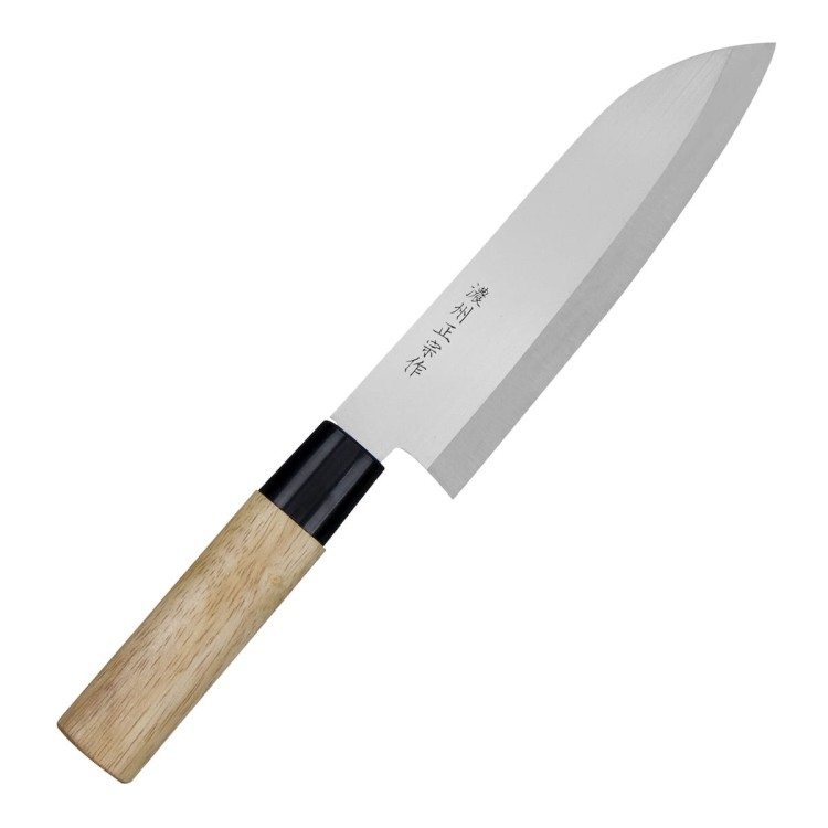 Satake Megumi 420J2 Japoński Nóż Santoku 17cm