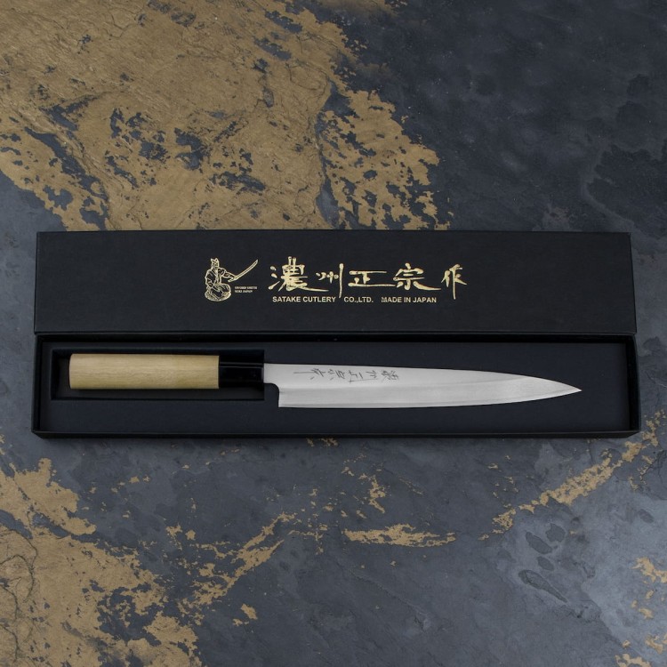 Satake Shirogami#2 PRO Japoński Nóż Yanagiba 21cm