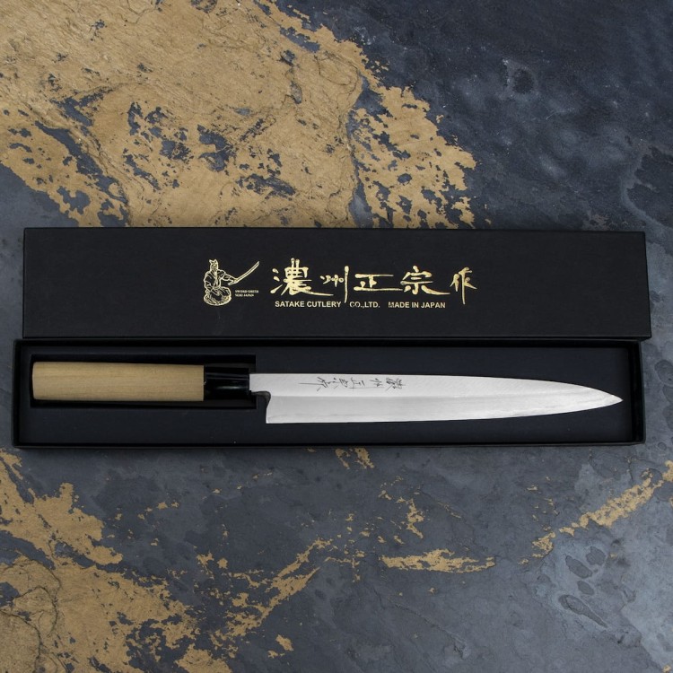 Satake Shirogami#2 PRO Japoński Nóż Yanagiba 24cm