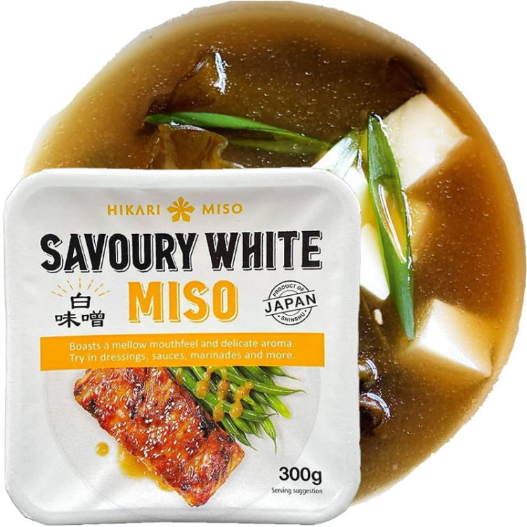 Japońska Pasta z Fermentowanej Soi Do Zupy Miso Jasna Shiro Savoury White 300g HIKARI MISO