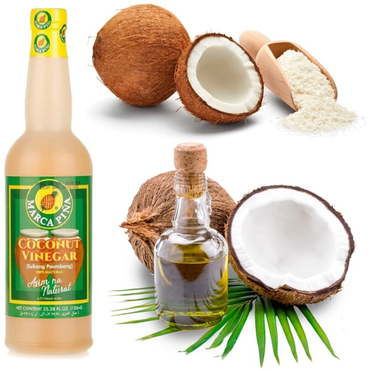 Ocet Kokosowy Filipiny 100% Naturalny z Kokosa 750ml MARCA PINA