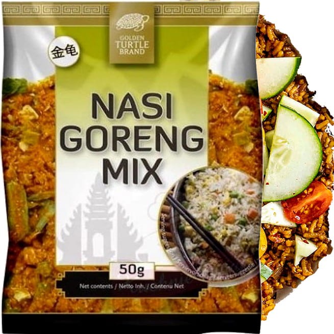 Mieszanka MIX Warzyw Przypraw Do Smażonego Ryżu NASI GORENG  50g GOLDEN TURTLE BRAND