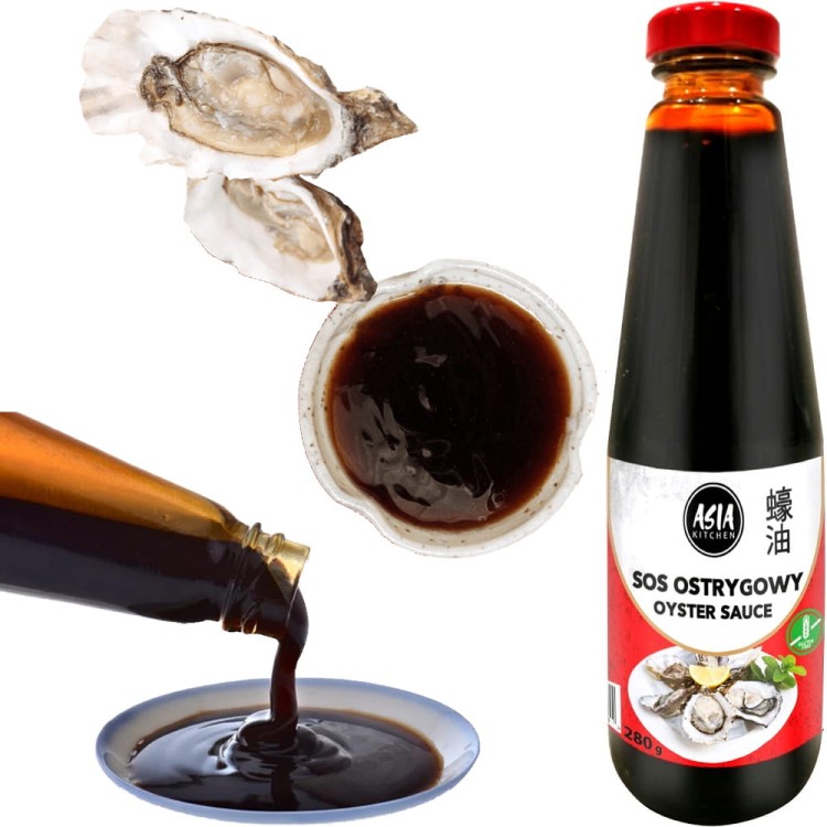 Sos Ostrygowy GĘSTY Smaczny Oryginalny Smak Oyster Sauce 280g ASIA KITCHEN