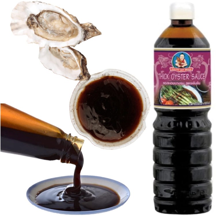 Sos Ostrygowy Gęsty Oryginalny Tajski Smak 1 Litr 1000ml HEALTHY BOY BRAND
