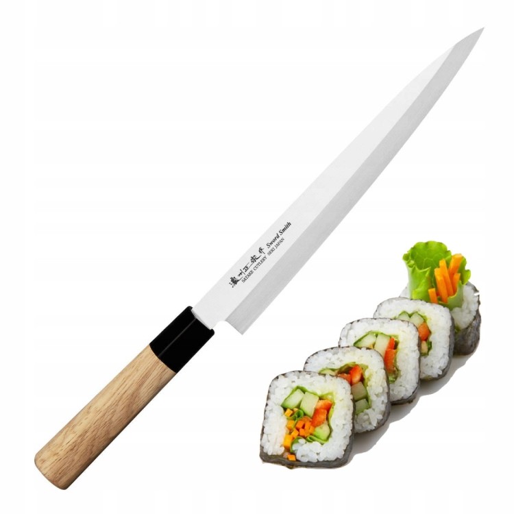 Satake Misaki Japoński Nóż Do Filetowania Yanagi-Sashimi Do Sushi 56HR 20cm