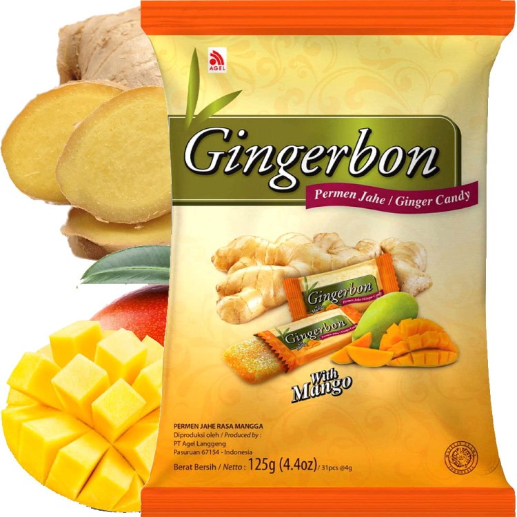 Cukierki Imbirowe z Mango Original Ginger Candy 125g GINGERBON