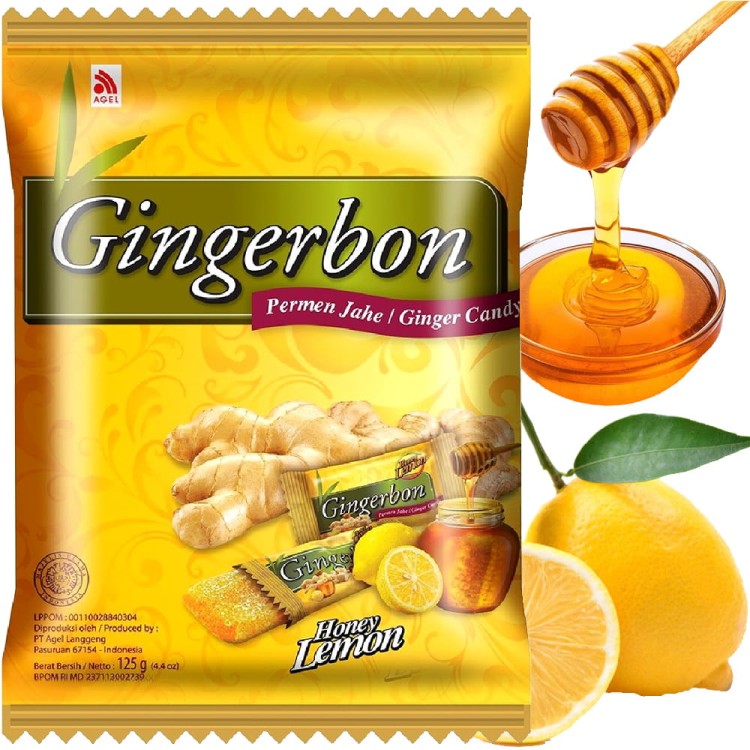 Cukierki Imbirowe z Miodem i Cytryną Original Ginger Candy 125g GINGERBON