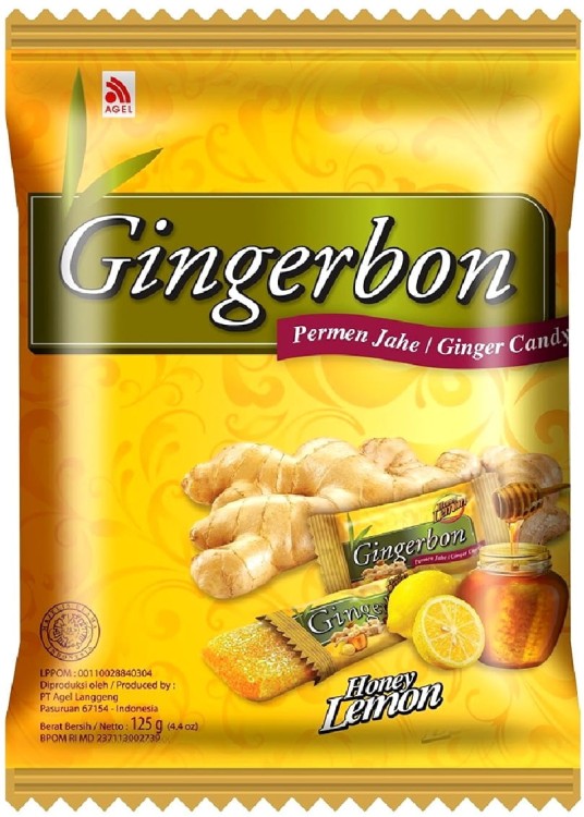 Cukierki Imbirowe z Miodem i Cytryną Original Ginger Candy 125g GINGERBON