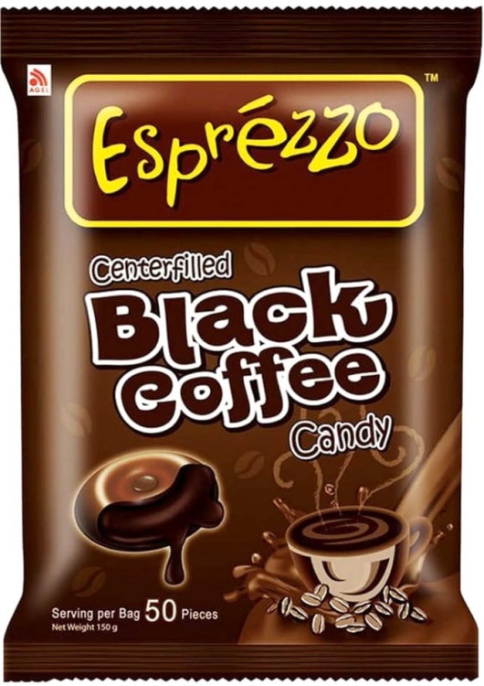 Cukierki Kawowe z Nadzieniem Czarna Kawa Black Coffee ESPREZZO 150g AGEL