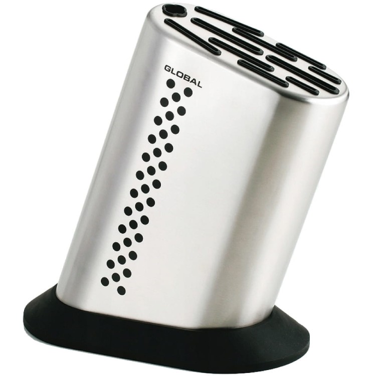 Global Japoński Kropkowany Blok Na 10 Noży z Stal Nierdzewna 18/10 G-835BD