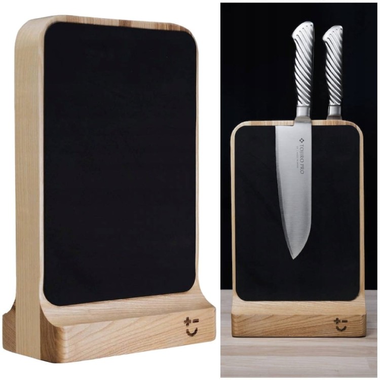 BISBELL Drewniany Blok Magnetyczny Jesion Jesionowy Na Noże Soft Touch