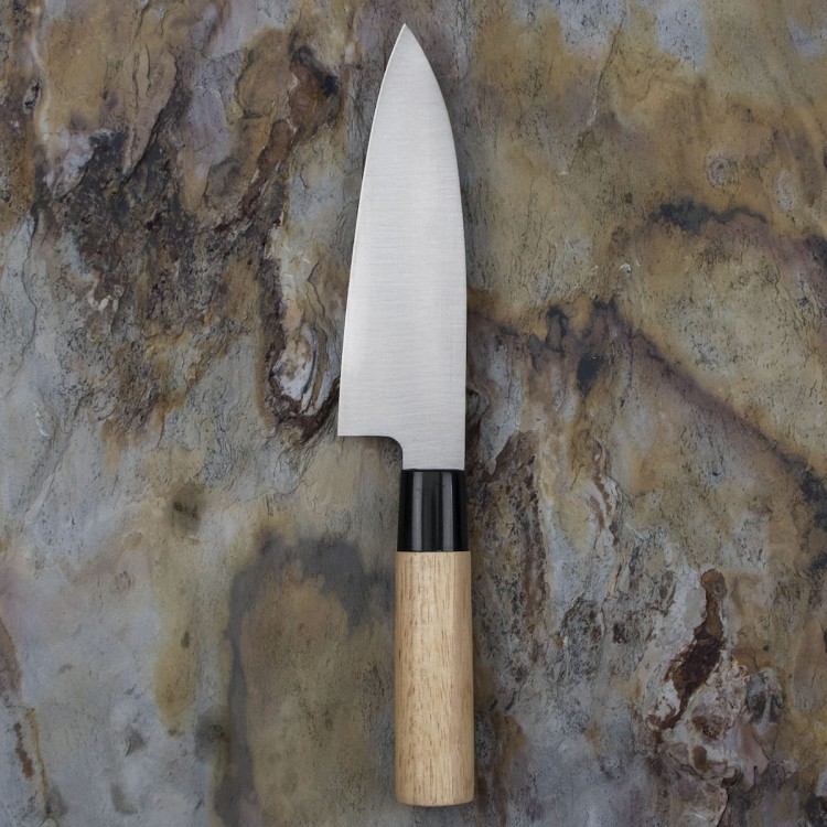 Satake Nashiji Natural Japoński Ostry Nóż Kuchenny Deba Do Filetowania 15cm