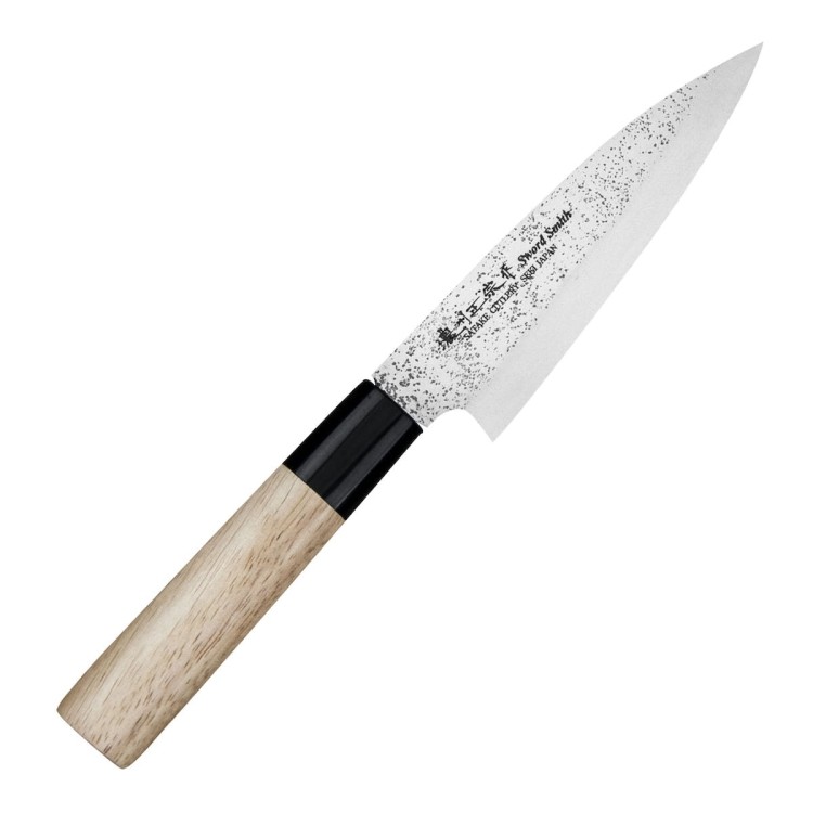 Satake Nashiji Natural Japoński Ostry Nóż Kuchenny Uniwersalny 56 HRC 12cm