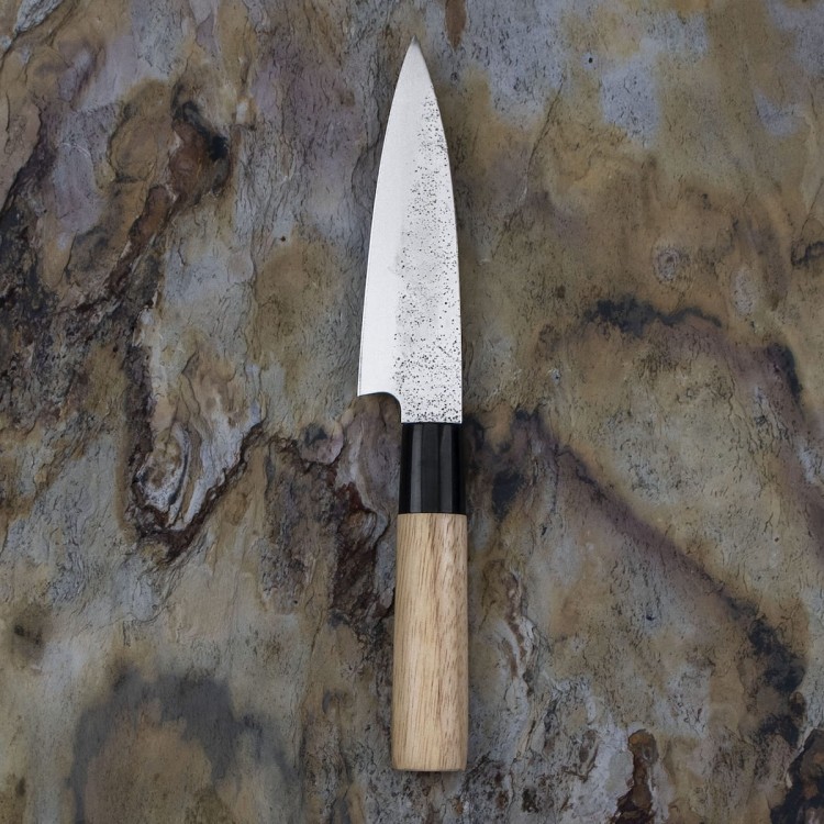 Satake Nashiji Natural Japoński Ostry Nóż Kuchenny Uniwersalny 56 HRC 12cm