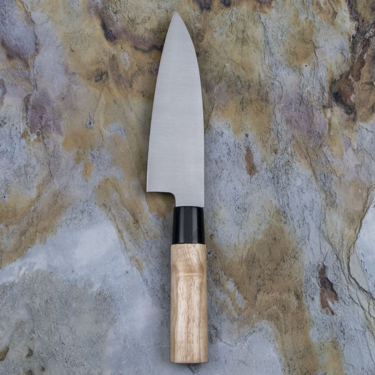 Satake Megumi 420J2 Japoński Nóż Kuchenny Deba Do Filetowania 56 HRC 15,5cm