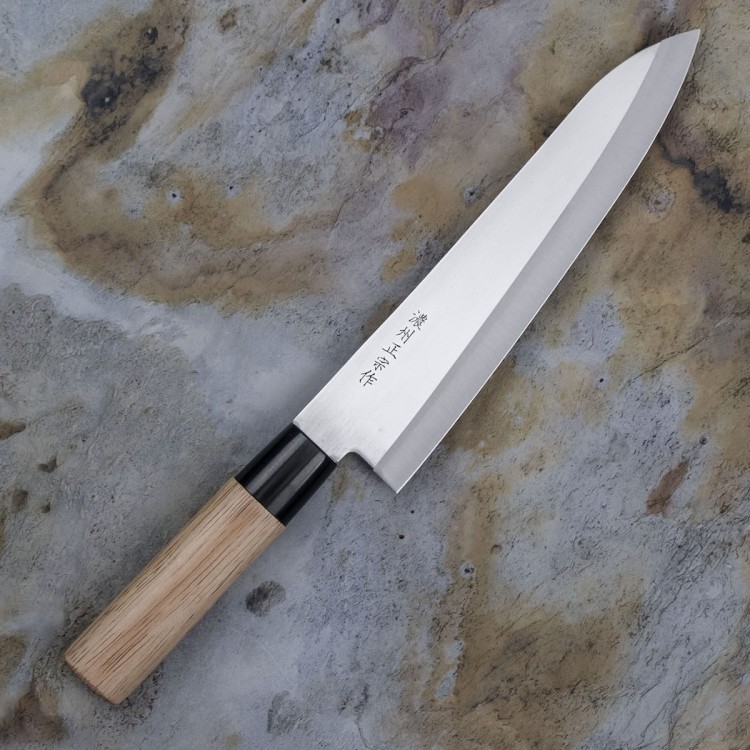 Satake Megumi 420J2 Japoński Ostry Nóż Kuchenny Szefa Kuchni 56 HRC 21cm