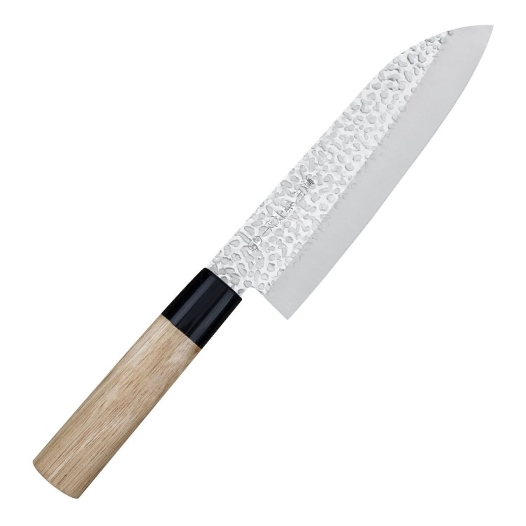 Satake Magoroku Saku Japoński Nóż Kuchenny Santoku Do Warzyw 56-58 HRC 17cm