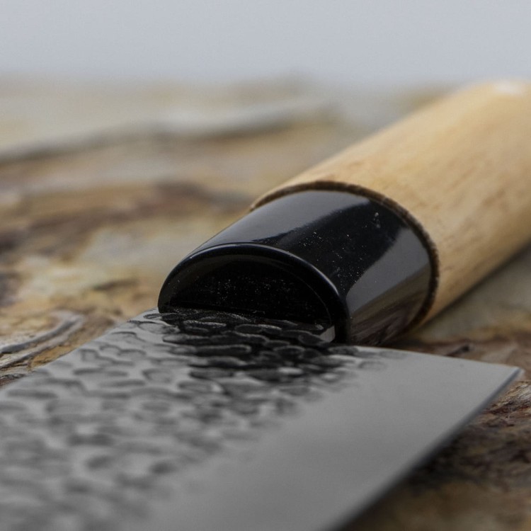 Satake Magoroku Saku Japoński Nóż Kuchenny Santoku Do Warzyw 56-58 HRC 17cm