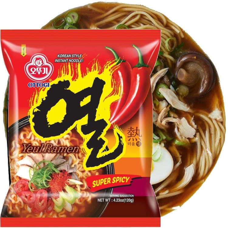 Koreańska Zupka Błyskawiczna Makaron Instant Ramen Yeul Hot 120g OTTOGI