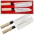 Satake Nashiji Natural Japoński Zestaw 2 Noży Santoku 17cm i Nakiri 16cm w Drewnianym Etui