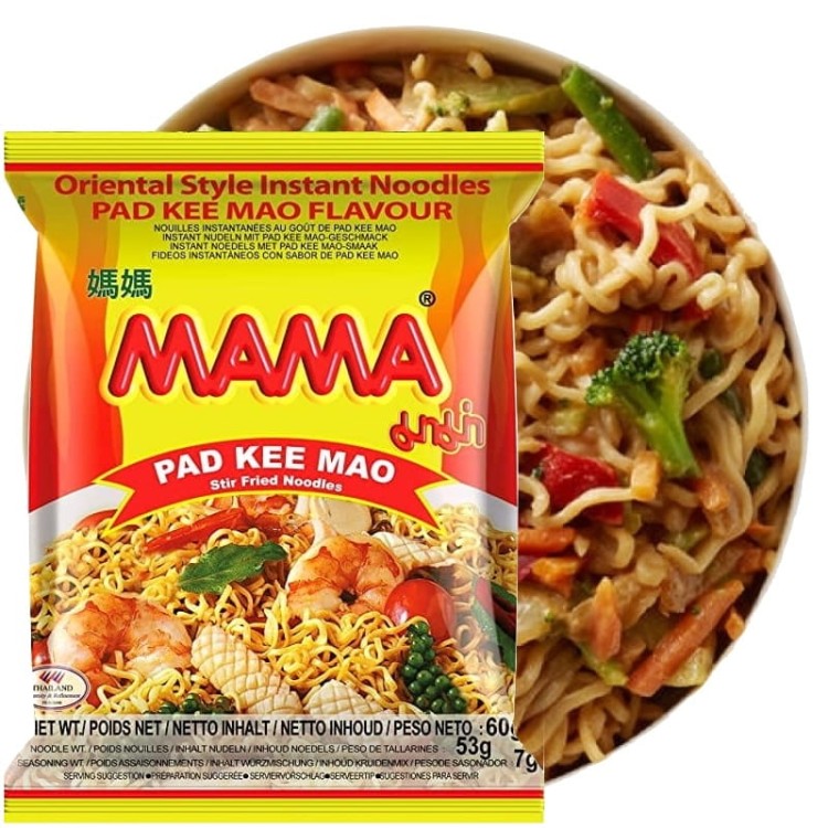Zupka Makaron Pszenny Błyskawiczny Instant Pad Kee Mao Noodles 60g MAMA