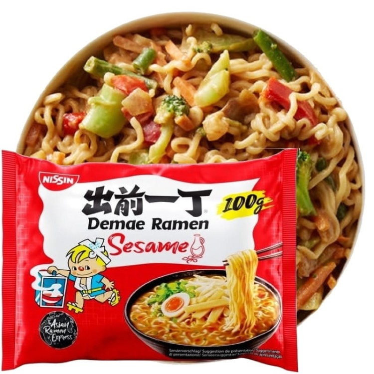 Zupka Błyskawiczna Makaron Instant Demae RAMEN z Sezamem SESAME 100g NISSIN