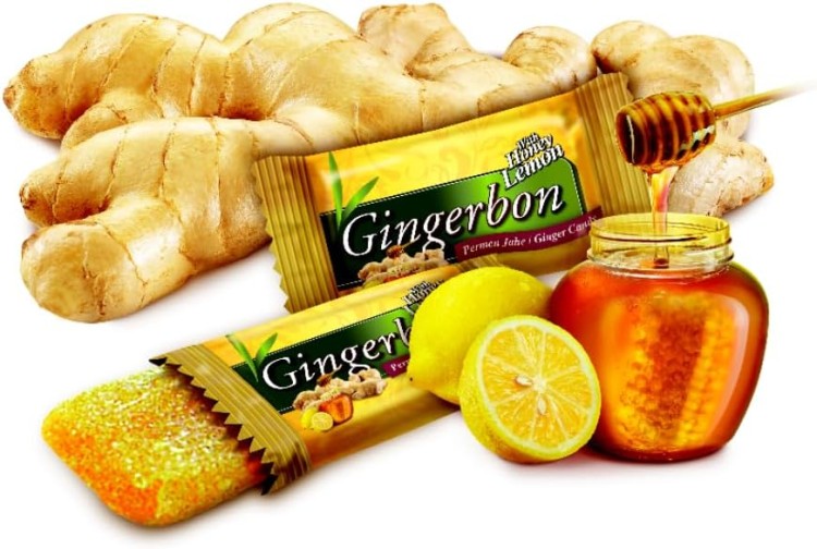 Cukierki Imbirowe z Miodem i Cytryną Original Ginger Candy 620g GINGERBON