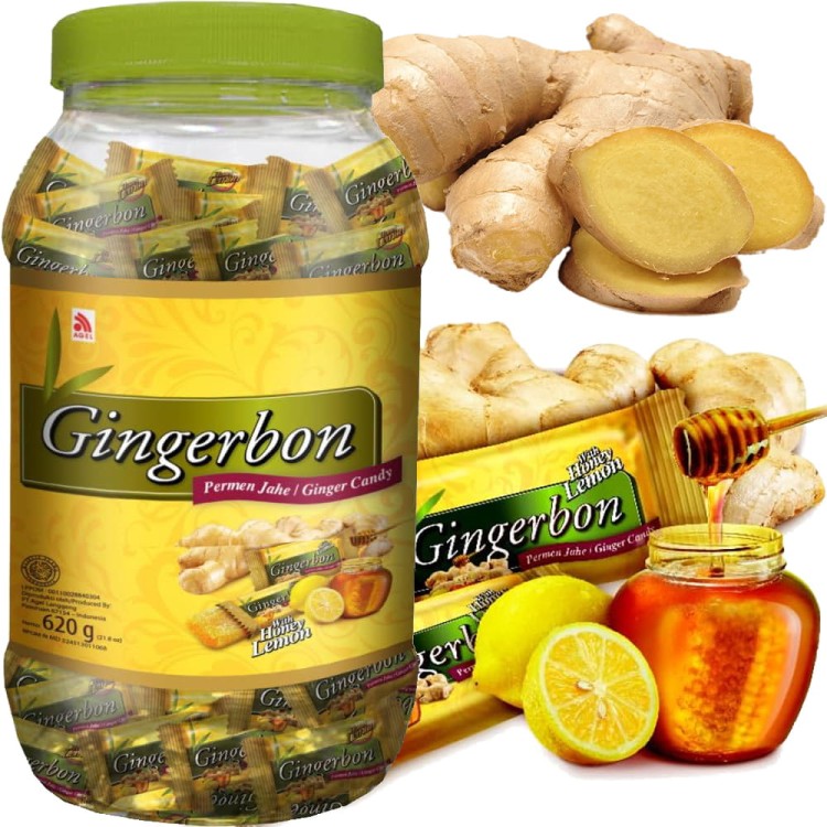 Cukierki Imbirowe z Miodem i Cytryną Original Ginger Candy 620g GINGERBON