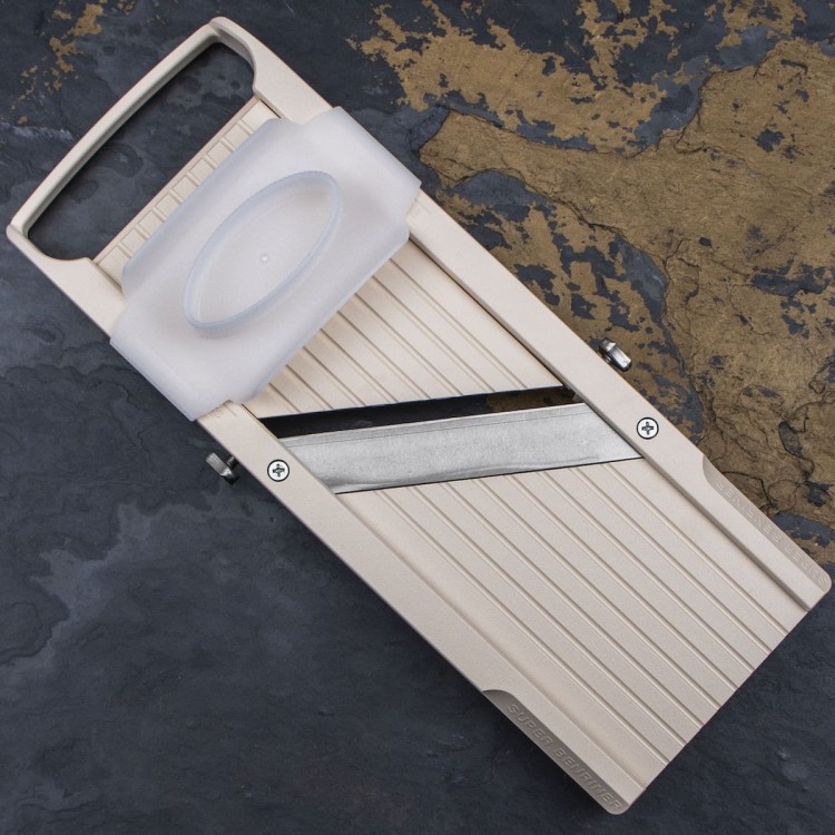 Benriner Super Standard Japońska Ostra Mandolina Do Warzyw 95mm 9,5cm Beige Beż