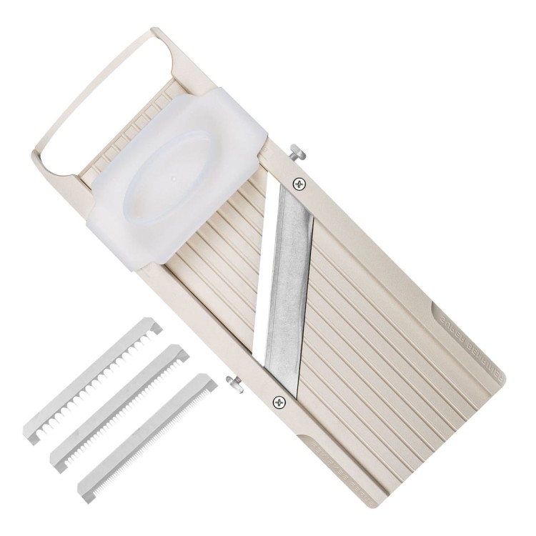 Benriner Super Standard Japońska Ostra Mandolina Do Warzyw 95mm 9,5cm Beige Beż