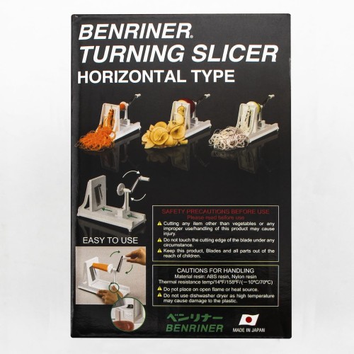 Benriner Japońska Ostra Krajalnica Spiralna Pozioma Do Warzyw White Biała