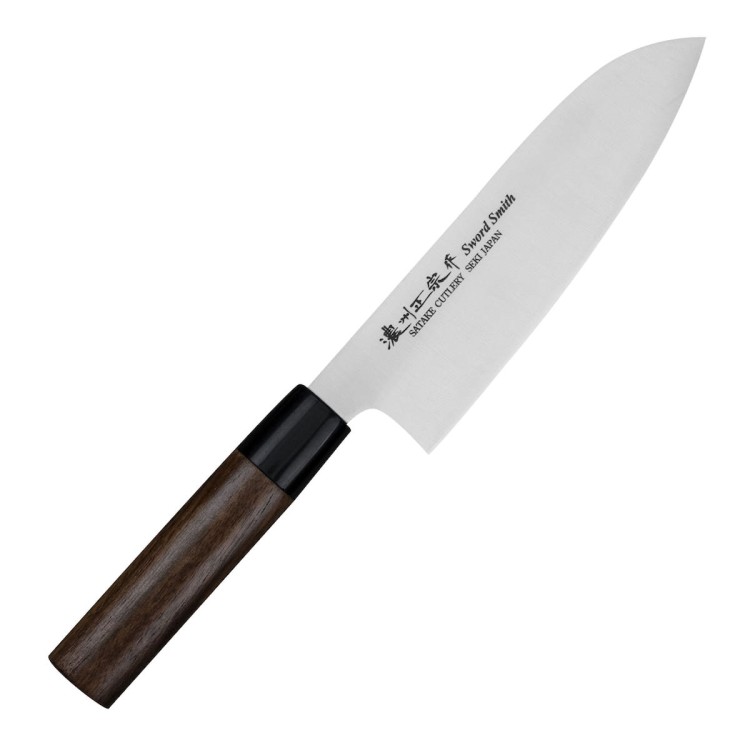 Satake Kenta Walnut Japoński Nóż Santoku 17cm