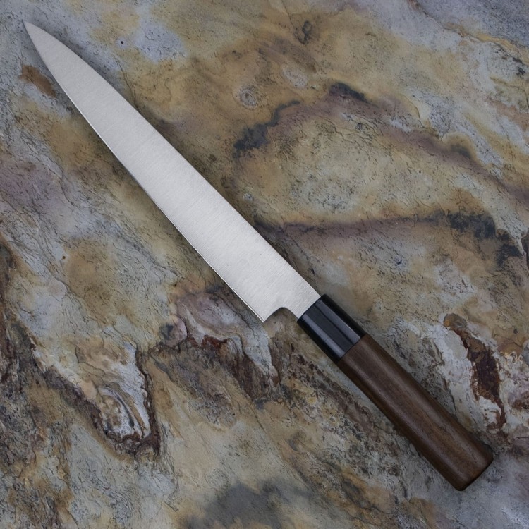 Satake Kenta Walnut Japoński Nóż Yanagi Sashimi Do Sushi 21cm