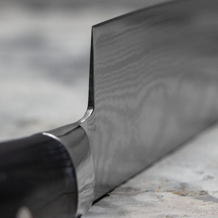 Satake Damascus Japoński Nóż Santoku 17cm