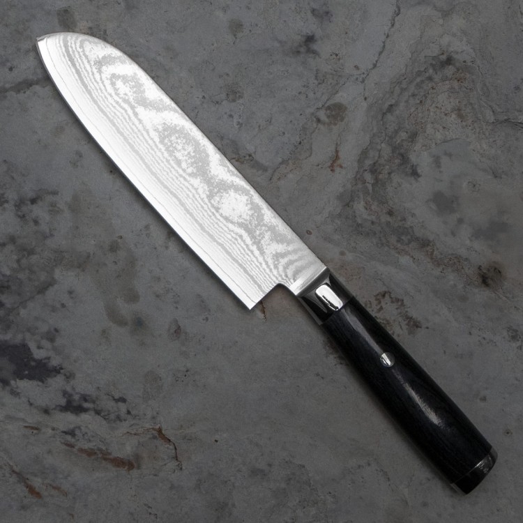 Satake Damascus Japoński Nóż Santoku 17cm