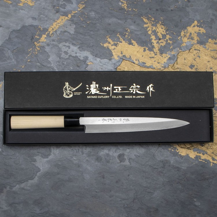Satake S/D SK-5 Rdzewny Japoński Nóż Yanagi-Sashimi Do Sushi 21cm