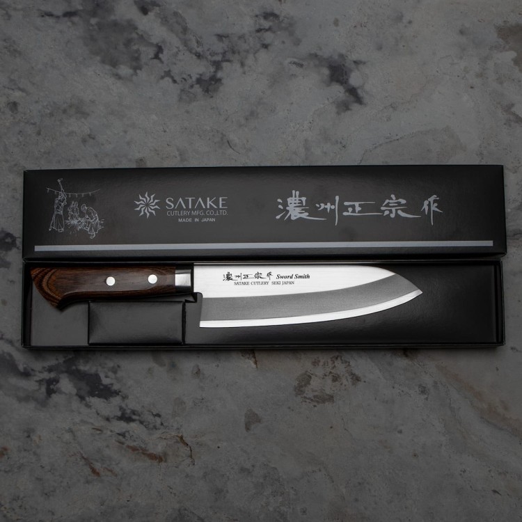Satake Unique AUS-8 Japoński Nóż Santoku Do Warzyw 17cm